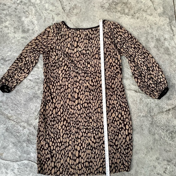 COSTA Blanca animal print balloon sleeves dress sz M - Picture 4 of 9